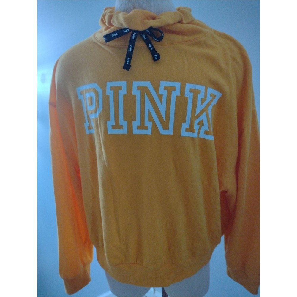 Victoria Secret Pink Graphic Cowl Slouchy Pullover Sweatshirt